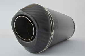 SP Engineering Slip On Oval Carbon Outlet Diabolus XLS Carbon Fibre Exhaust